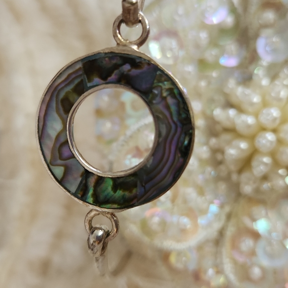 🌴 LOVELY Abalone Bracelet from down south about 8" - Picture 3 of 5